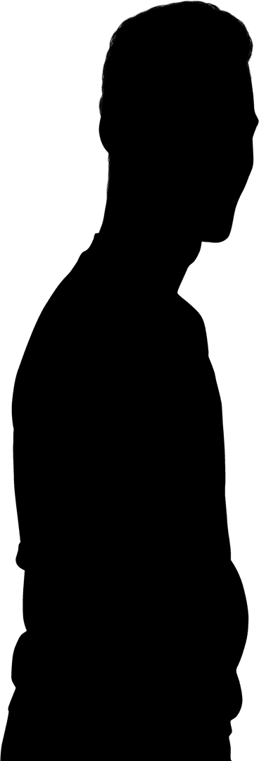 Transparent Silhouette of Athlete and Competitor in Motion