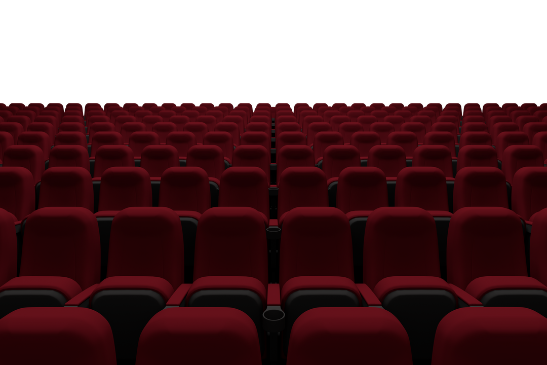 Red Cinema Seats with Transparent Background for Entertainment Design - Download Free Stock Images Pikwizard.com