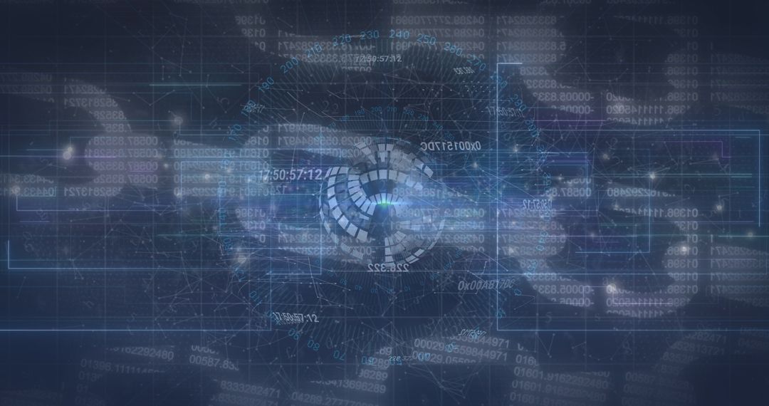 Abstract Digital Data Blockchain Concept