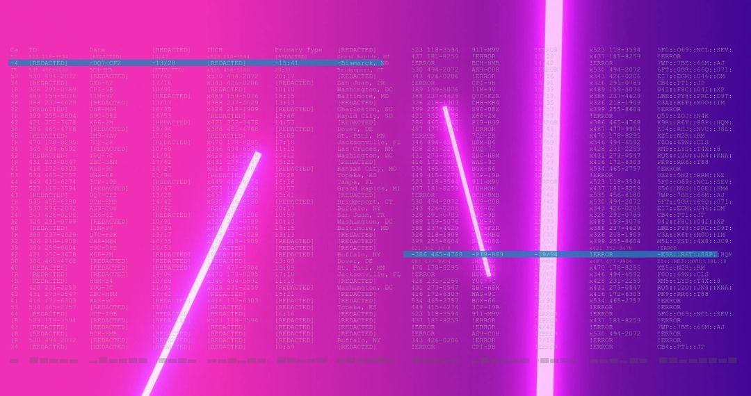 Futuristic Neon-Cyberpunk Interface with Streaming Code