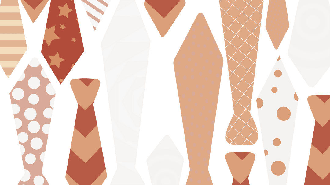 Colorful Tie Shapes on Transparent Background PNG Illustration