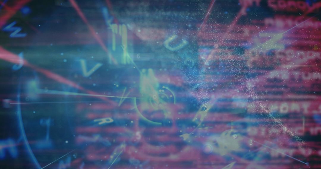 Digital Data Security Concept with Lock and Data Overlay