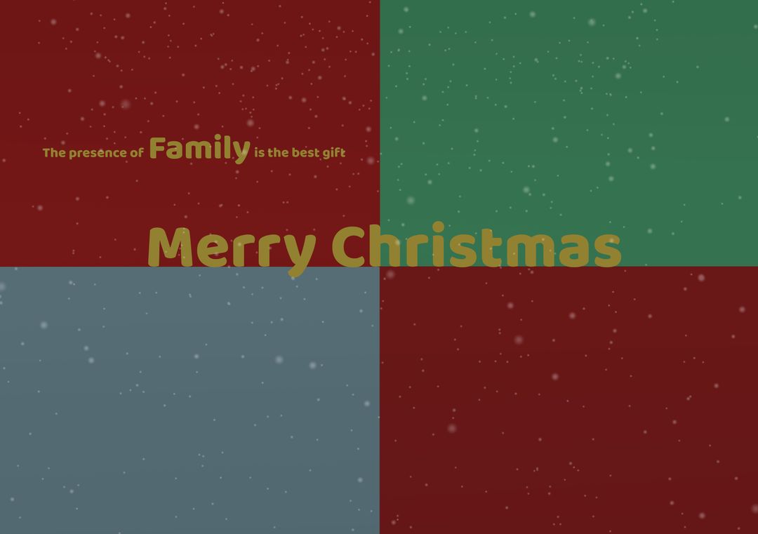 Merry Christmas Message with Colorful Background and Snow Flakes - Download Free Stock Images Pikwizard.com