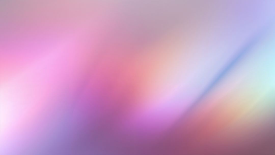 Soft iridescent pastel gradient casting diagonal light streak for dreamy backgrounds