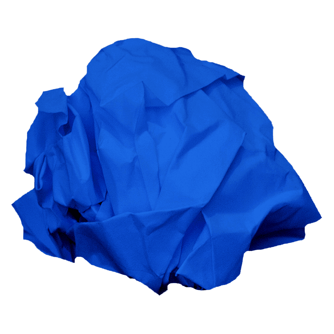 Blue Abstract Shape on Transparent Background Vector Illustration