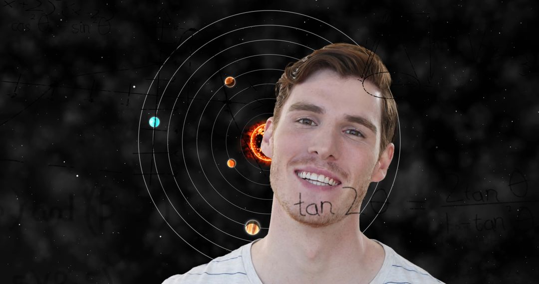 Visionary Entrepreneur Imagined in Cosmic Thought