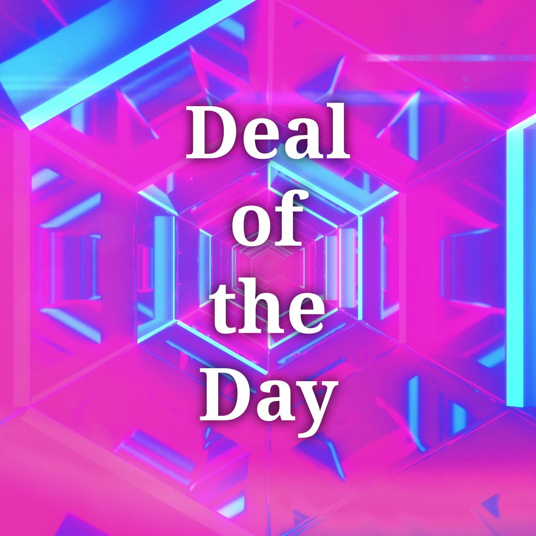 Vibrant Neon Deal of the Day Template for Online Promotions