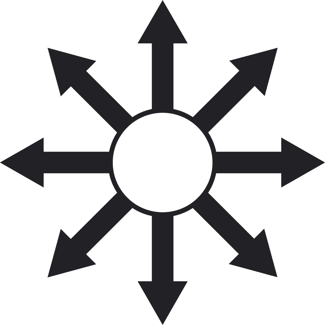 Black Arrows Illustrating Multidirectional Choices Transparent