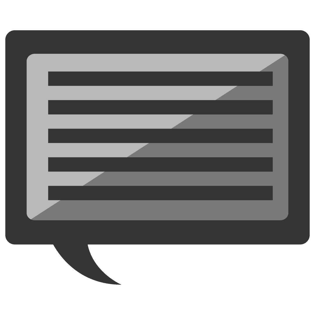 Transparent Gray Speech Bubble Illustration Conversations