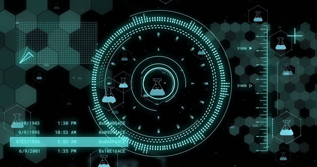 Futuristic Digital Science Interface for Data Analysis