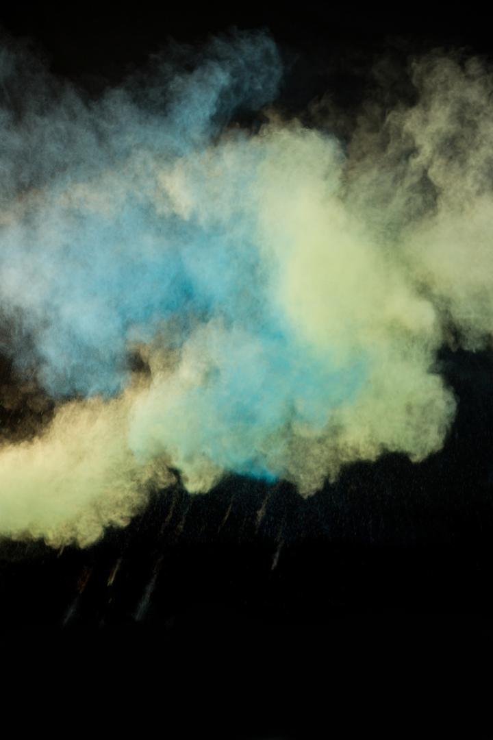 Colorful Powder Cloud Explosion on Black Background - Free Images, Stock Photos and Pictures on Pikwizard.com