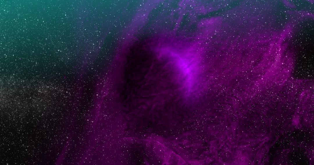 Mystical Violet Nebula in Stargazing Space Scene