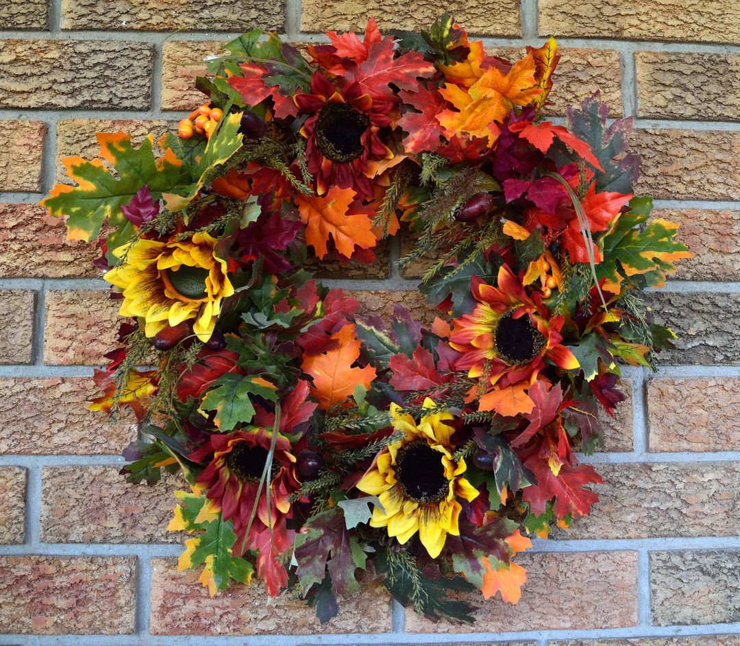 Autumn brick decoration decorative - Free Images, Stock Photos and Pictures on Pikwizard.com