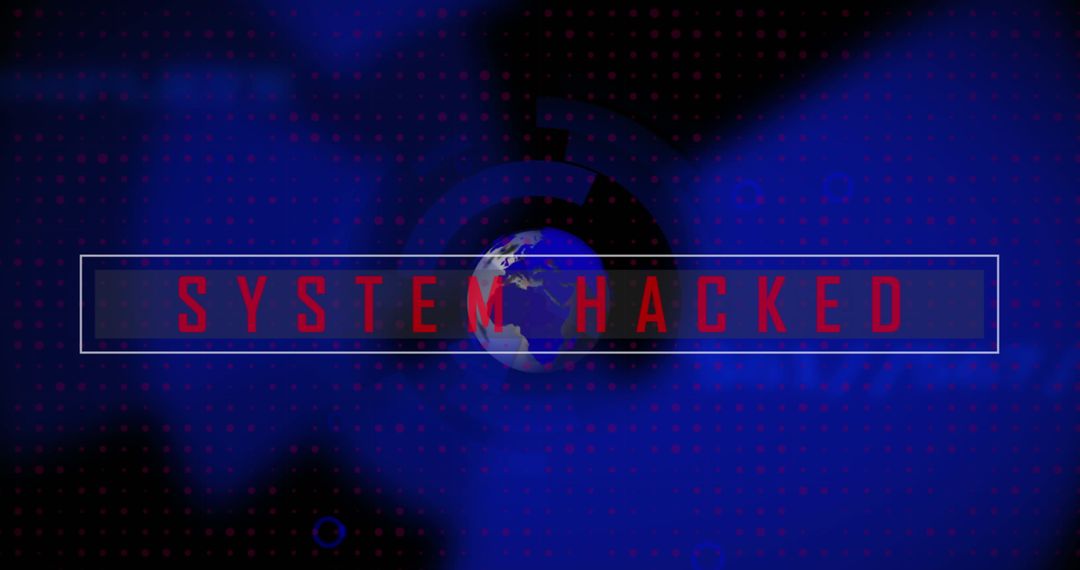 Digital Security Breach Hacking Cyber Alert Background
