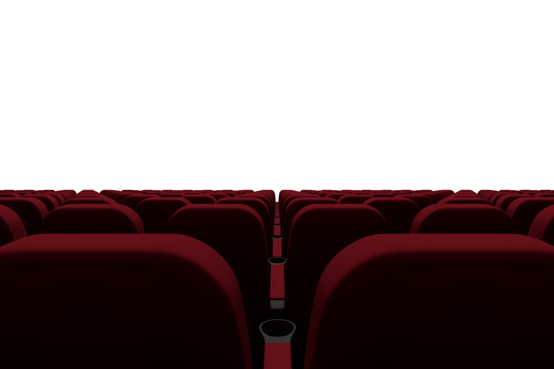 Row of Red Seats in Transparent Auditorium With Black Background - Download Free Stock Images Pikwizard.com