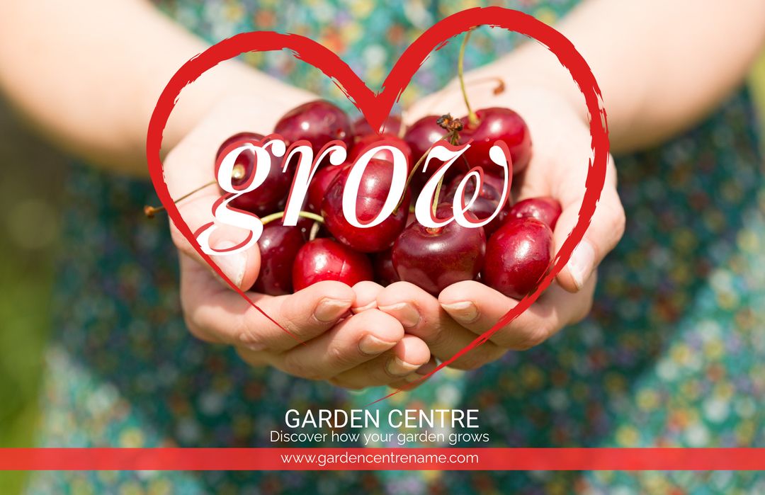 Hands Holding Fresh Cherries Highlighting Growth and Nature