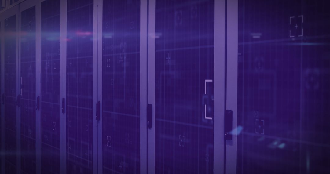 Futuristic QR Code Scanning Digital Server Technology