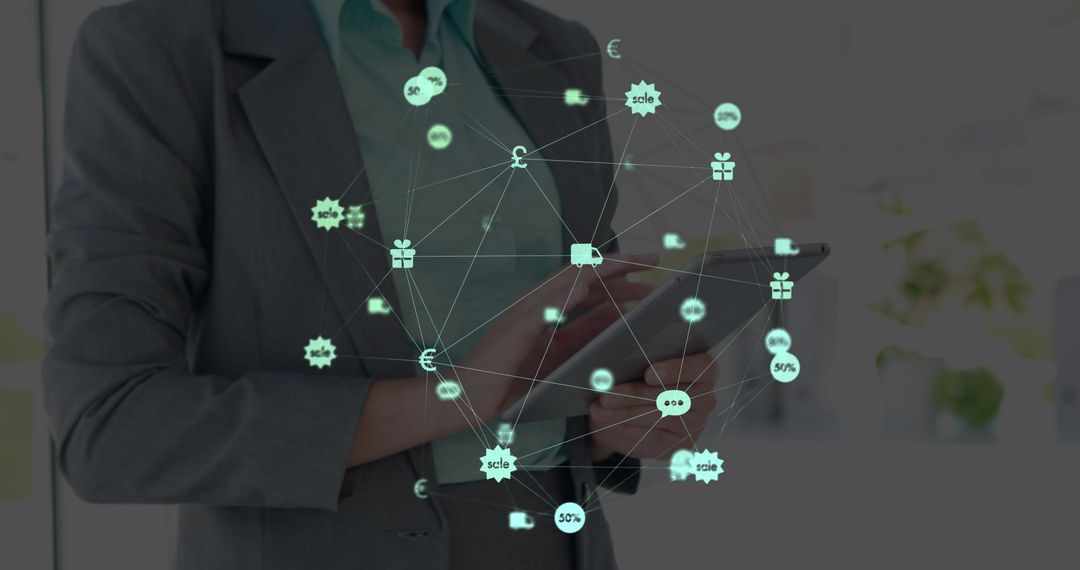 Businesswoman Analyzing Pandemic Data and Virus Trends