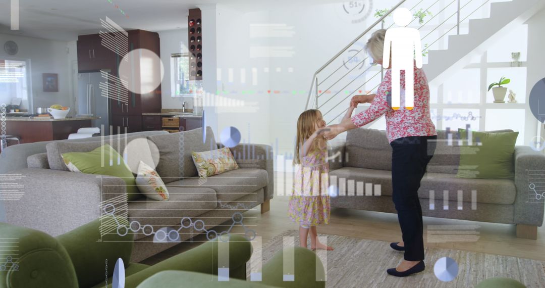 Grandmother Dancing with Granddaughter Connecting Through Joy