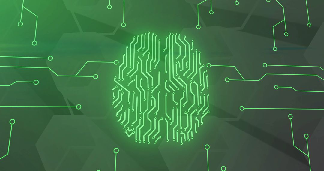 Digital Fingerprint with Circuit Pattern Symbolizing AI and Data Processing - Free Images, Stock Photos and Pictures on Pikwizard.com