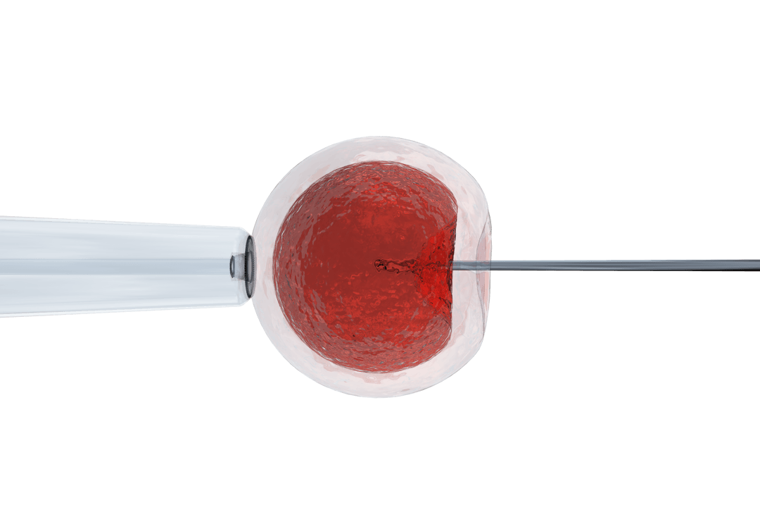 Transparent Cell Injection Process in Scientific Illustration