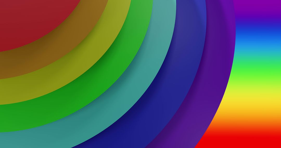 Vibrant Overlapping Circles on a Rainbow Background - Free Images, Stock Photos and Pictures on Pikwizard.com