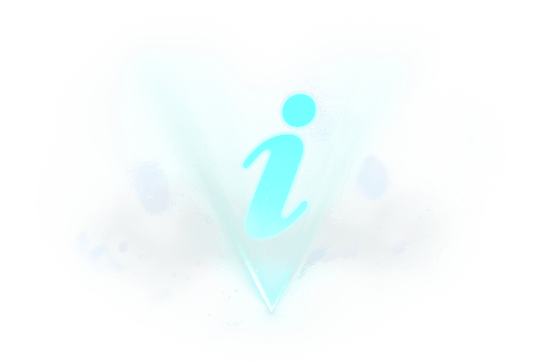 Transparent Symbolic Letter I Illustration on Clean Vector Background