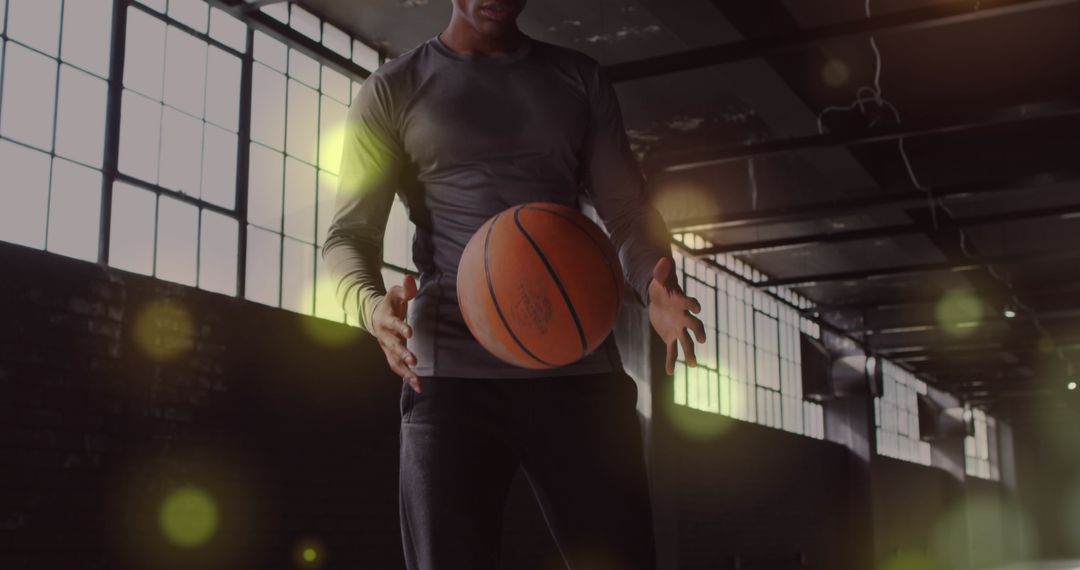 Active Basketball Practice with Exciting Light Effects