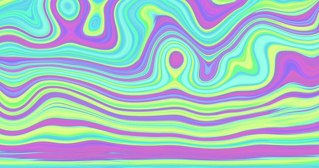 Vibrant Liquid Pattern with Swirling Pastel Colors