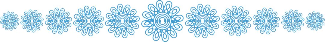 Blue Abstract Shape Pattern on Transparent Background