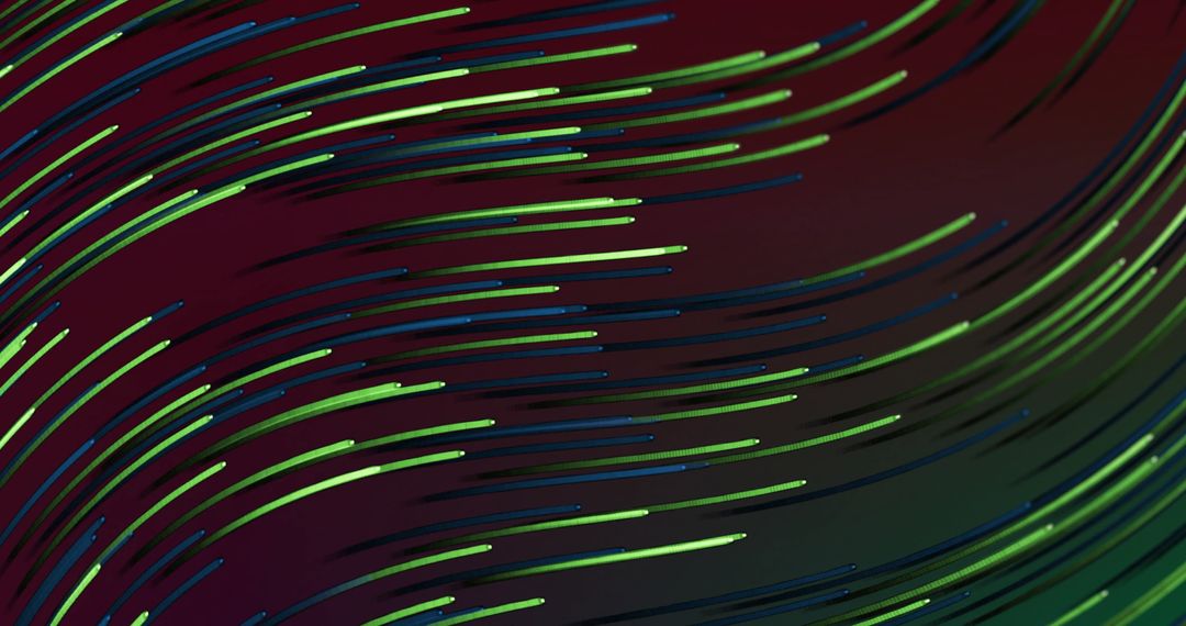Dynamic Green and Blue Lines Abstract Background
