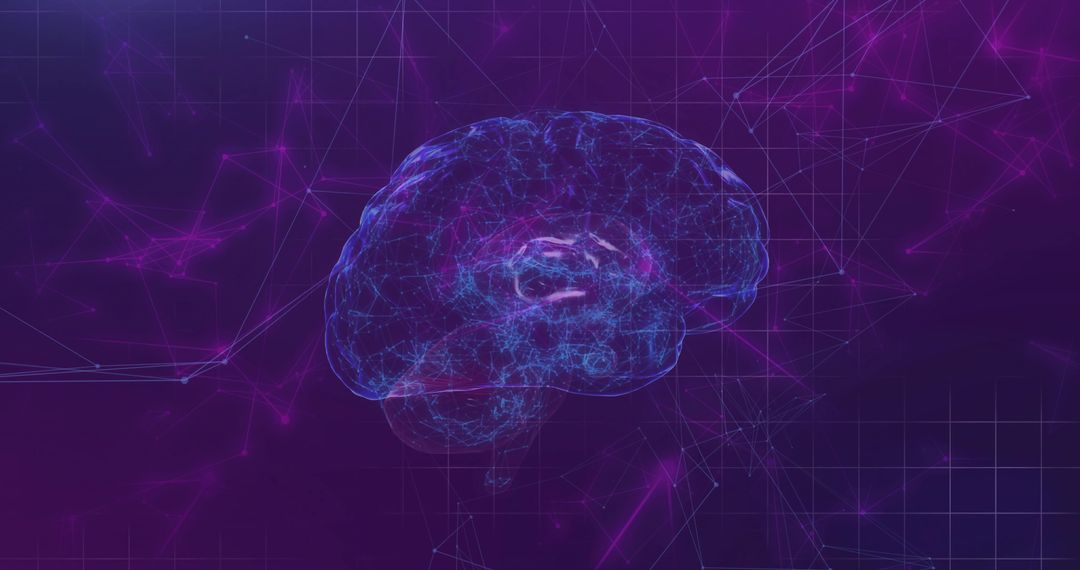 Futuristic Holographic Brain in Digital Network