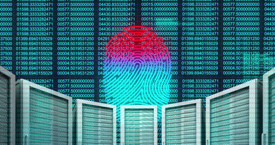 Fingerprint Scanner Overlaying Data Servers for Security Concept