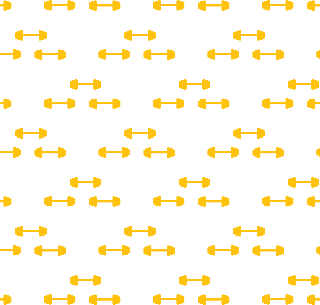 Yellow Weight Pattern on Transparent Background Fitness PNG Vector