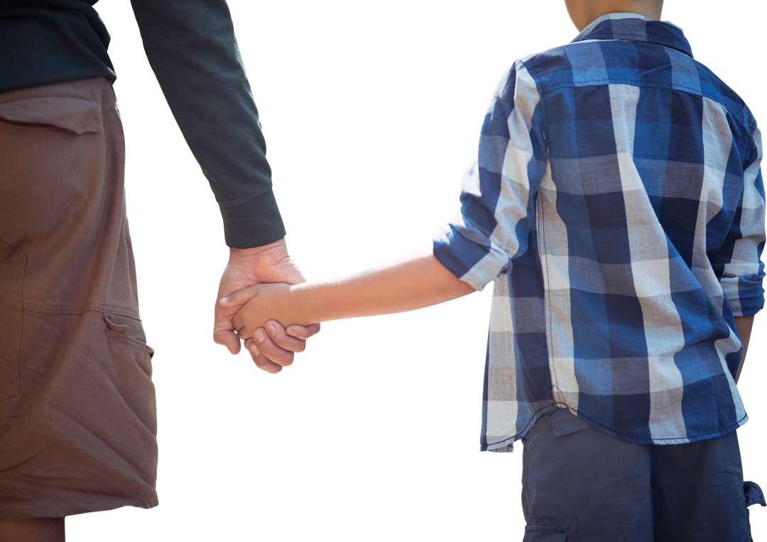 Transparent Reveal Father Holding Son's Hand with Care - Download Free Stock Images Pikwizard.com