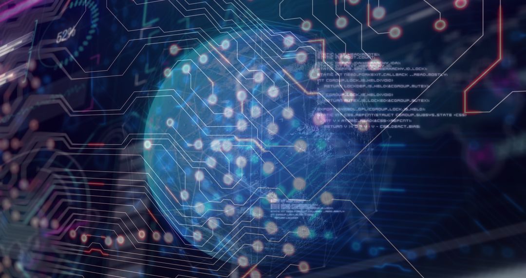 Global Connectivity and Data Digital Interface Concept