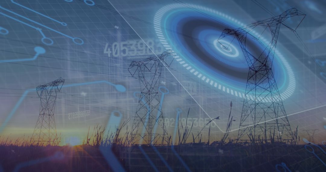 Digital Transformation in Power Grid Technology with High Voltage Lines