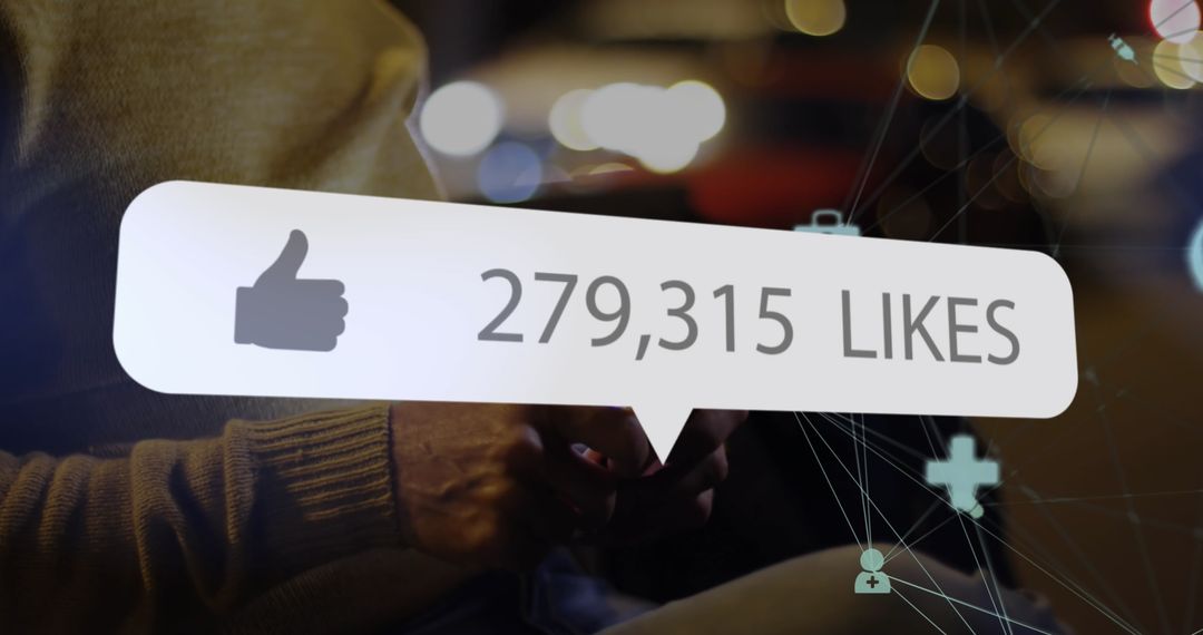 Social Media Notifications Alert Concept