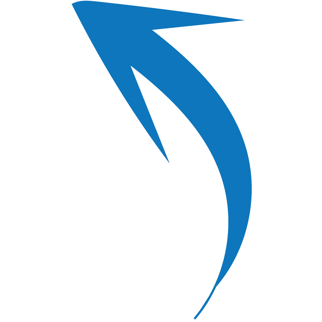 Blue Arrow Illustration on Transparent Background Vector Design