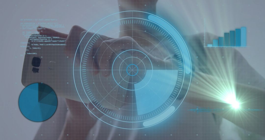 Futuristic Holographic Interface with Smartphone Interaction