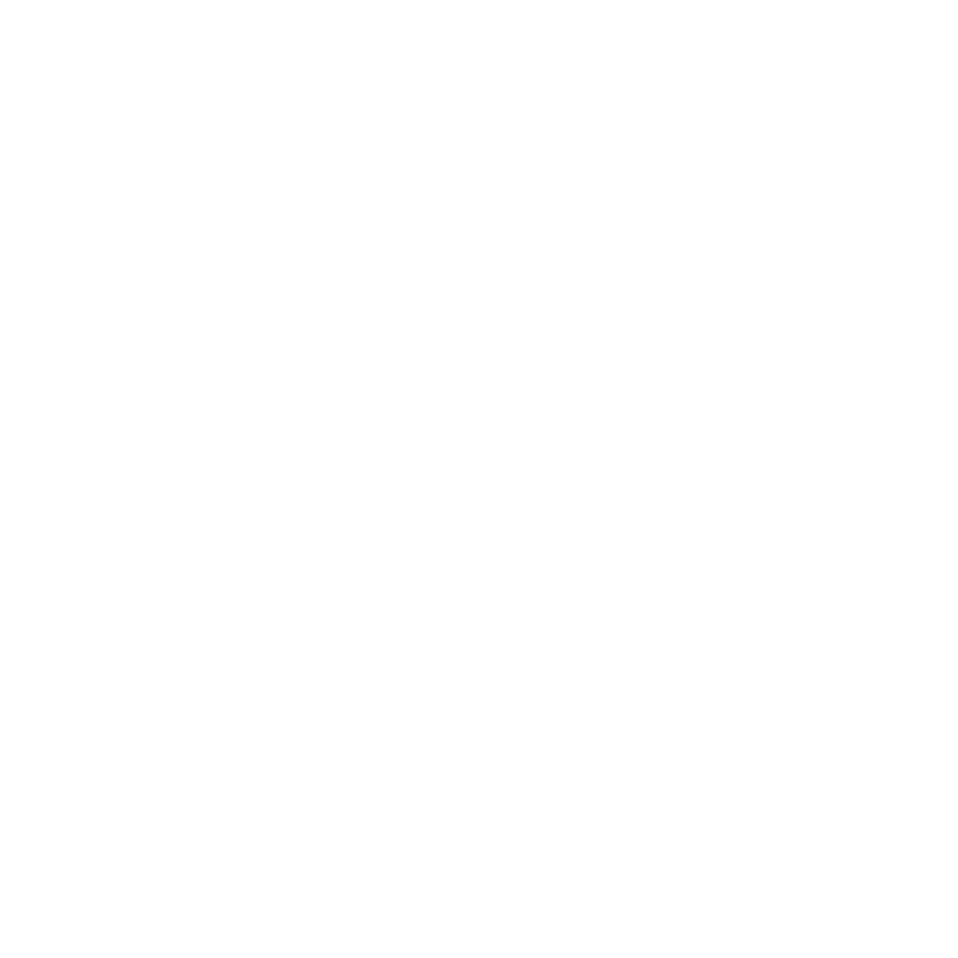 Stylized White Snowflake on Transparent Background Art