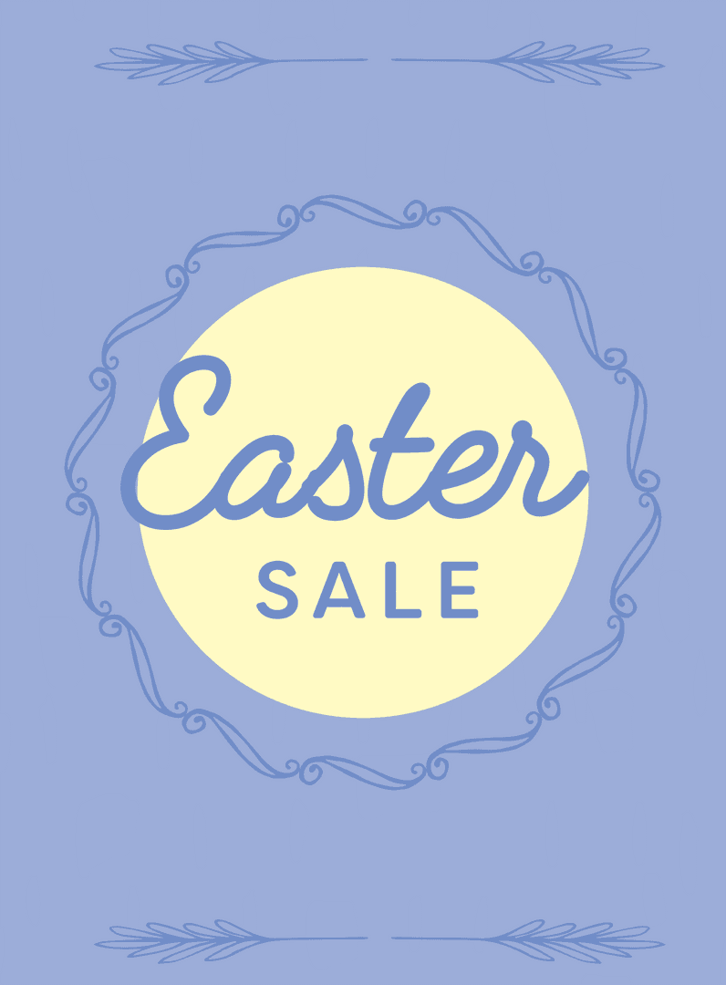 Transparent Easter Sale Graphic Design Vector Illustration