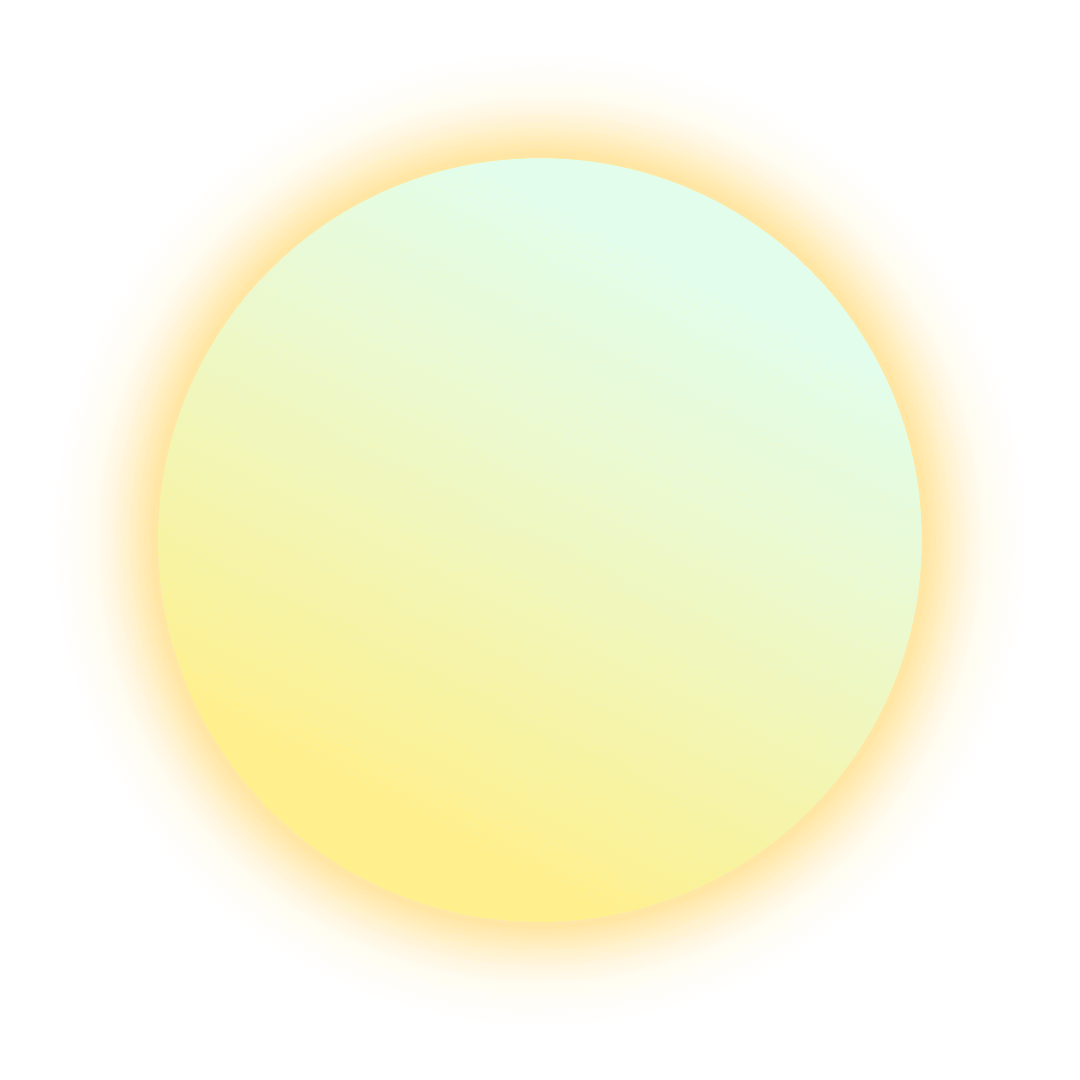 Glowing Gradient Halo on Transparent Background Minimalist Design
