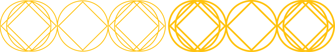 Geometric Yellow Abstract Shapes on Transparent Background