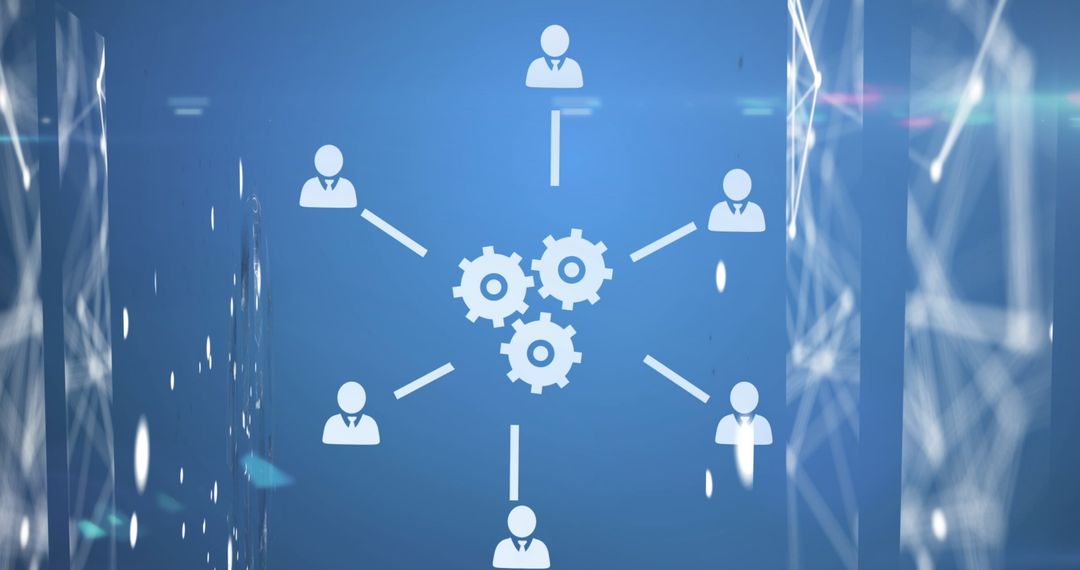 Digital Network Diagram Representing Connection Concept