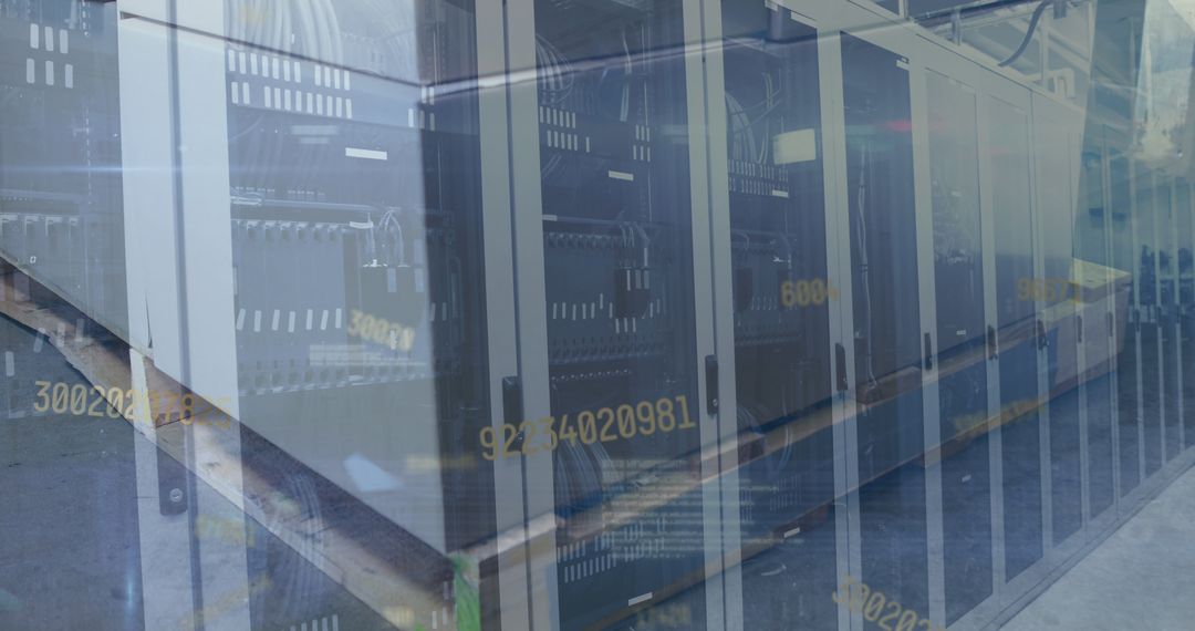 Data Servers with Overlaying Digital Numbers