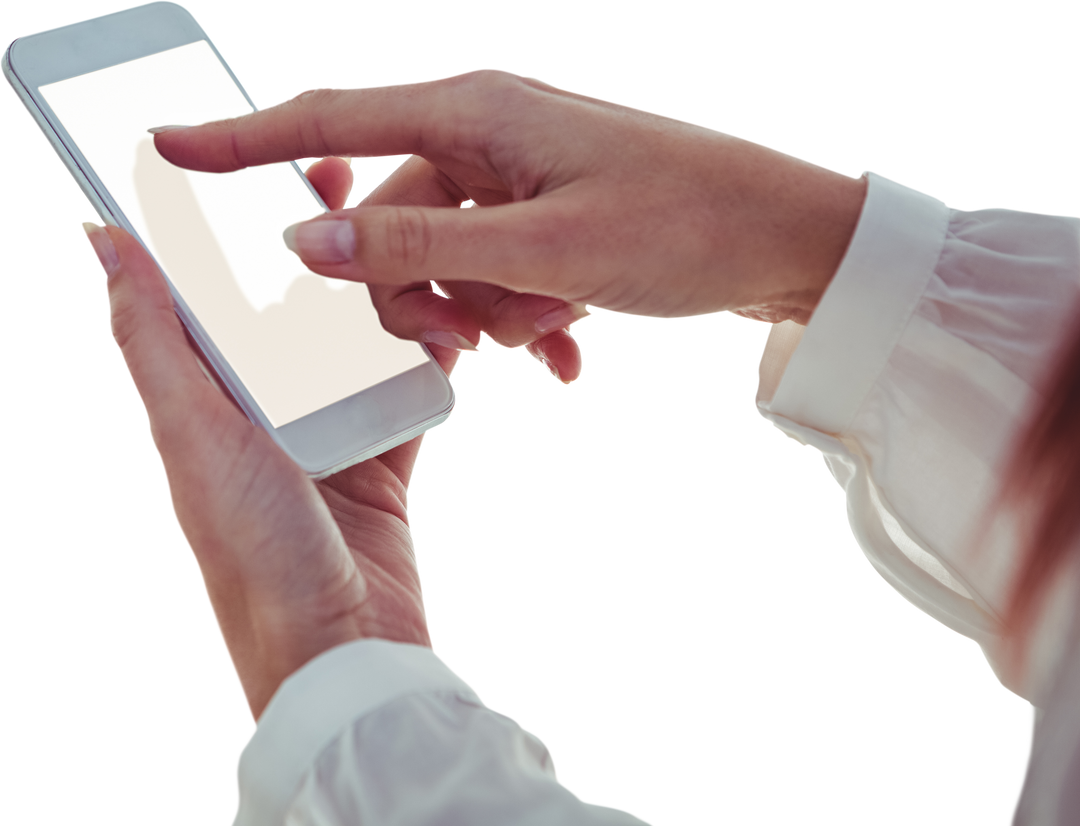 Transparent Background Hand Holding Smartphone Tapping Screen - Download Free Stock Images Pikwizard.com