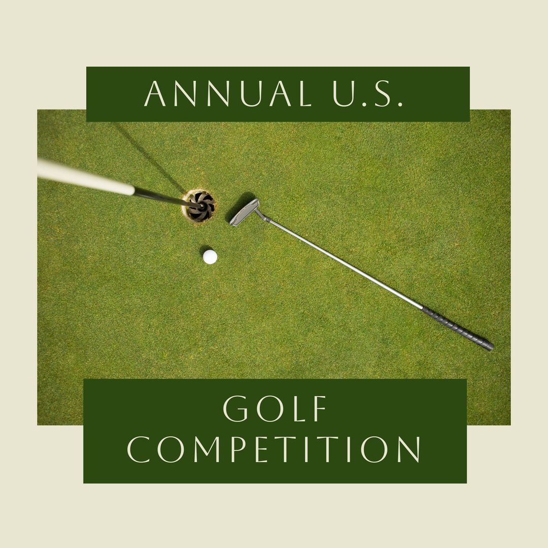 Golf Putter Near Hole at Annual Golf Competition - Download Free Stock Templates Pikwizard.com