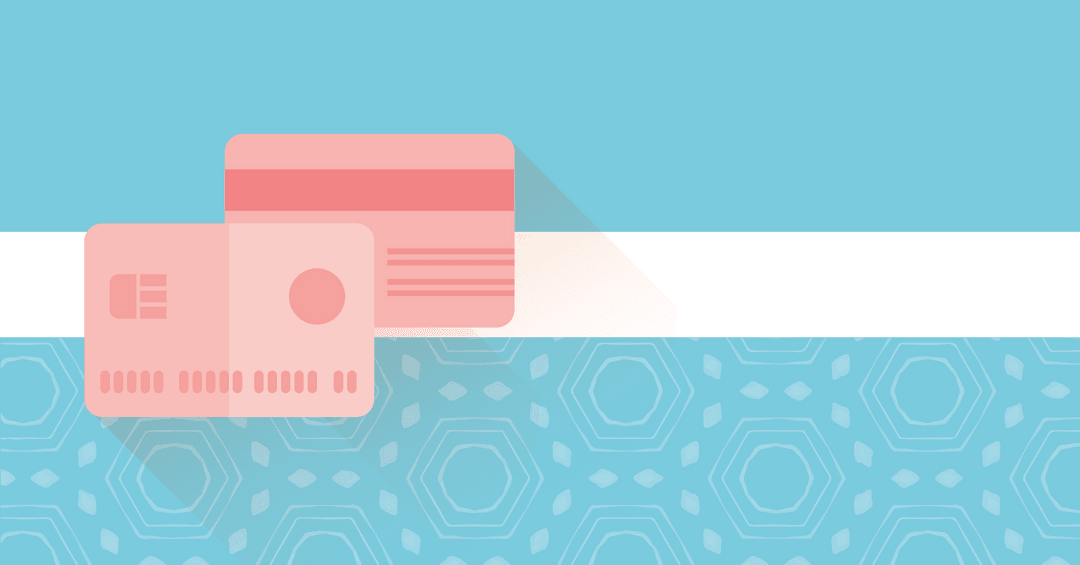 Digital Pink Credit Cards Isolated on Transparent Background