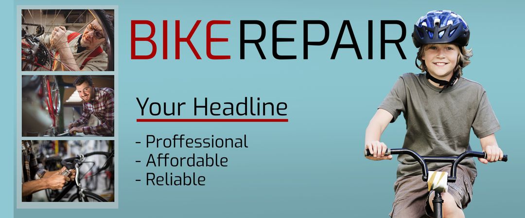 Youthful Cyclist and Expert Repair for Trusted Bicycle Services